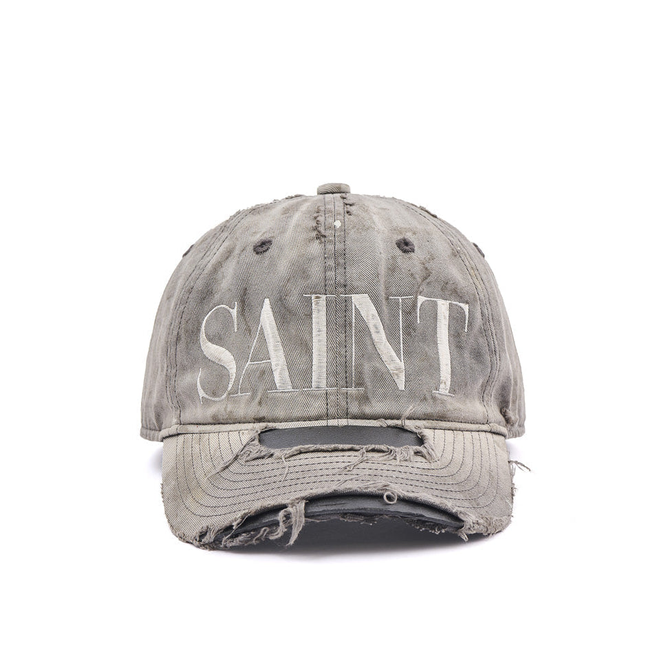SAINT Mxxxxxx Saint Distressed Cap Charcoal
