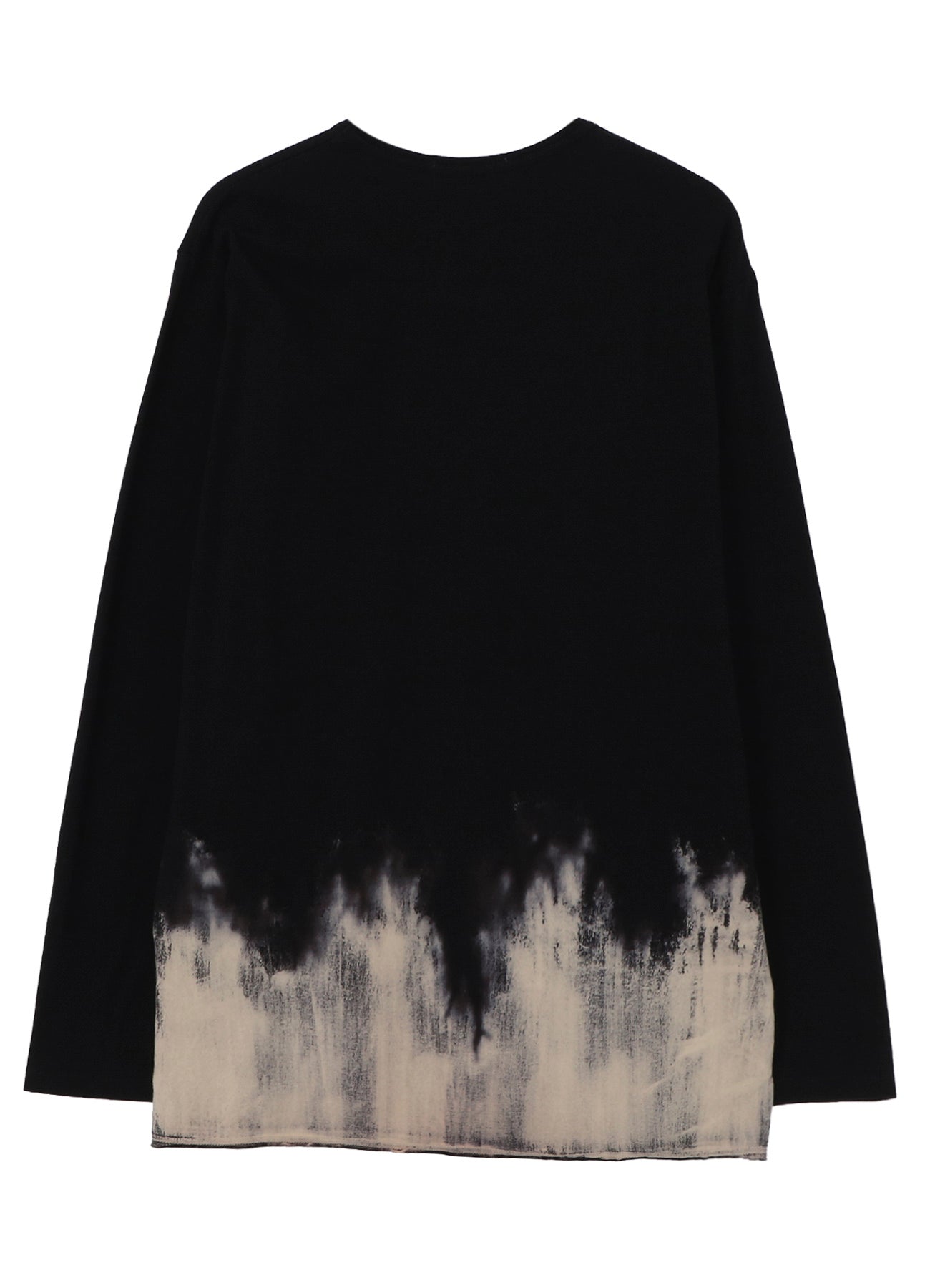Yohji Yamamoto Discharged Printed Long Sleeve Tee