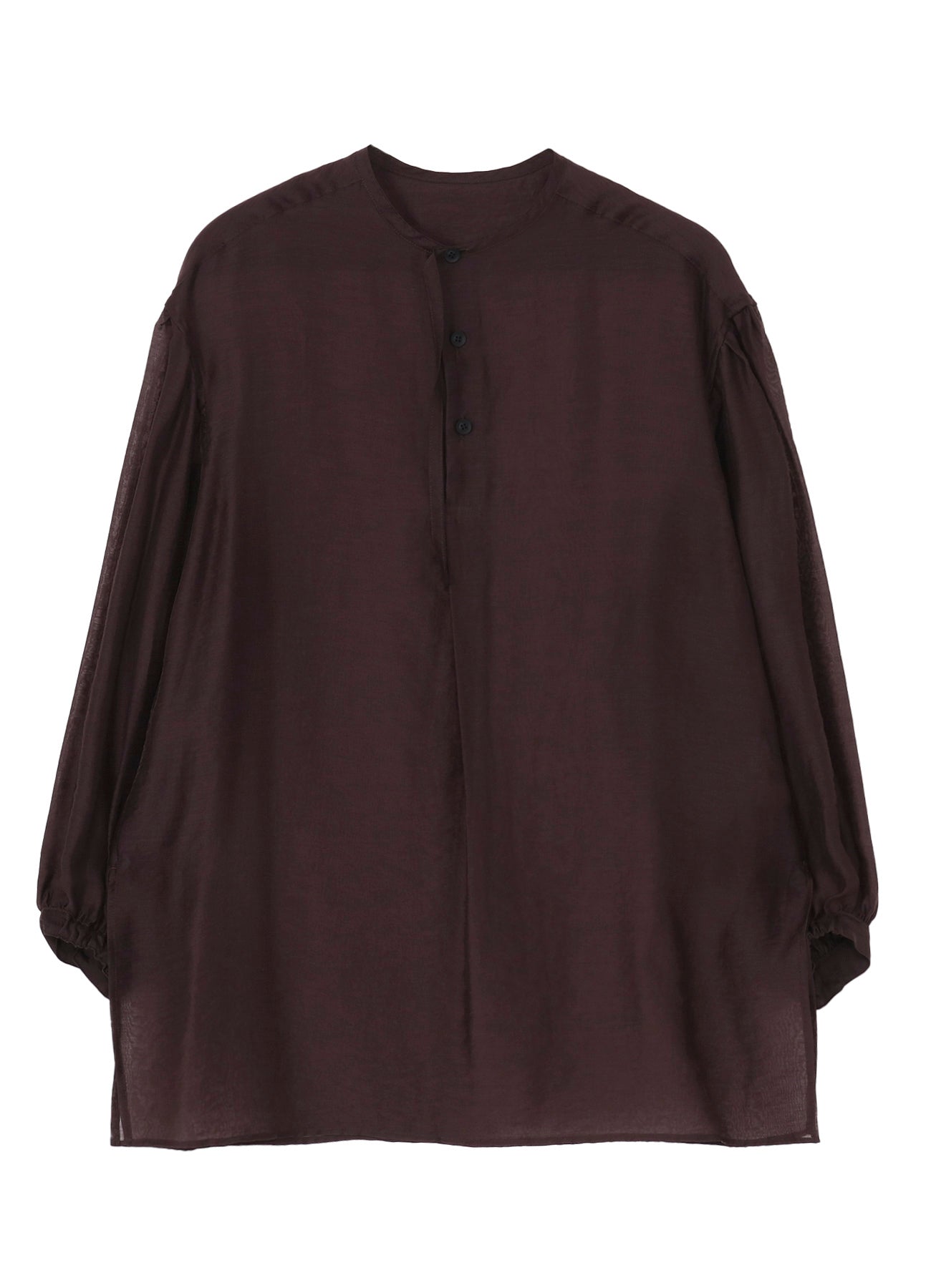 Yohji Yamamoto Lawn Gather Sleeve Stand Blouse