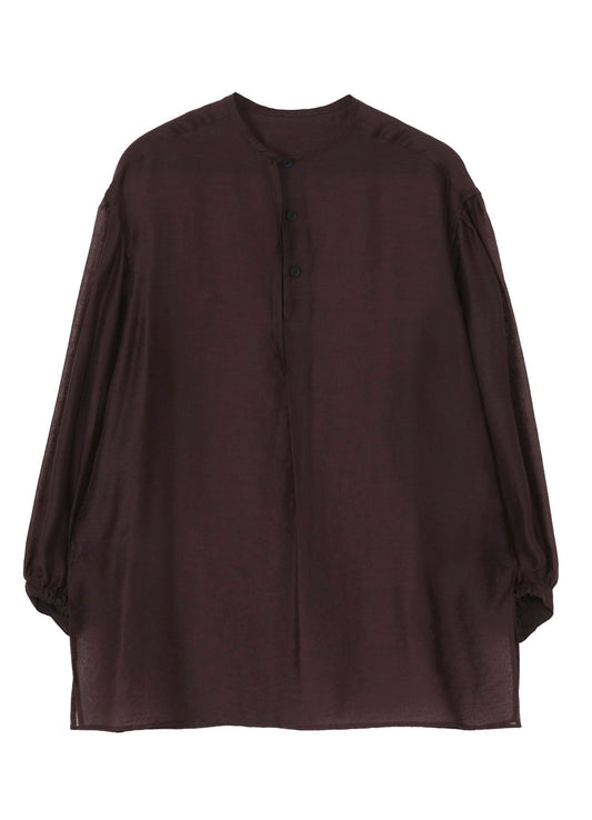 Yohji Yamamoto Lawn Gather Sleeve Stand Blouse