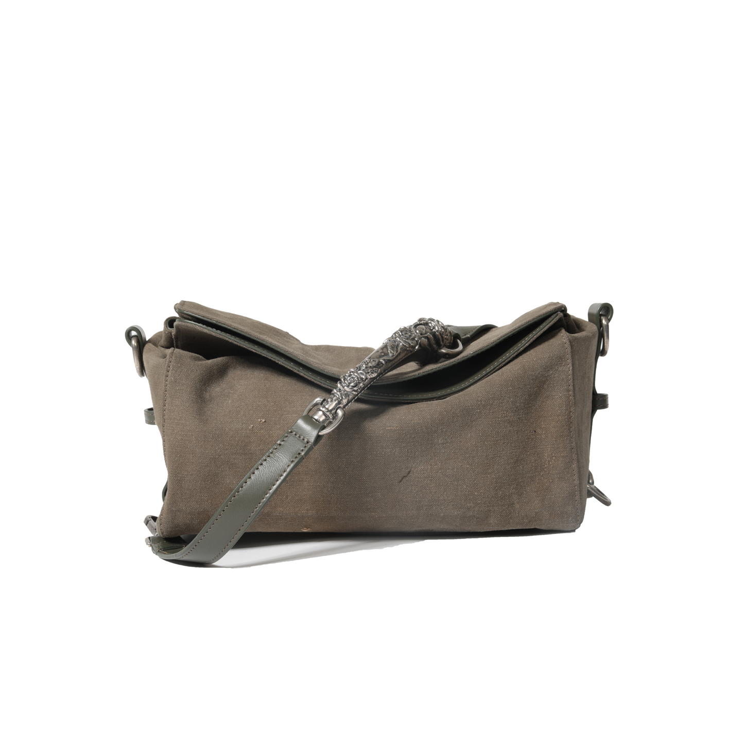 Enfants Riches Deprimes Rose Handle Purse Vintage Olive