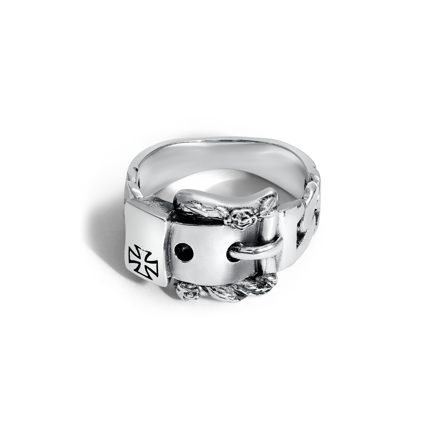 Enfants Riches Deprimes Buckle Ring Silver
