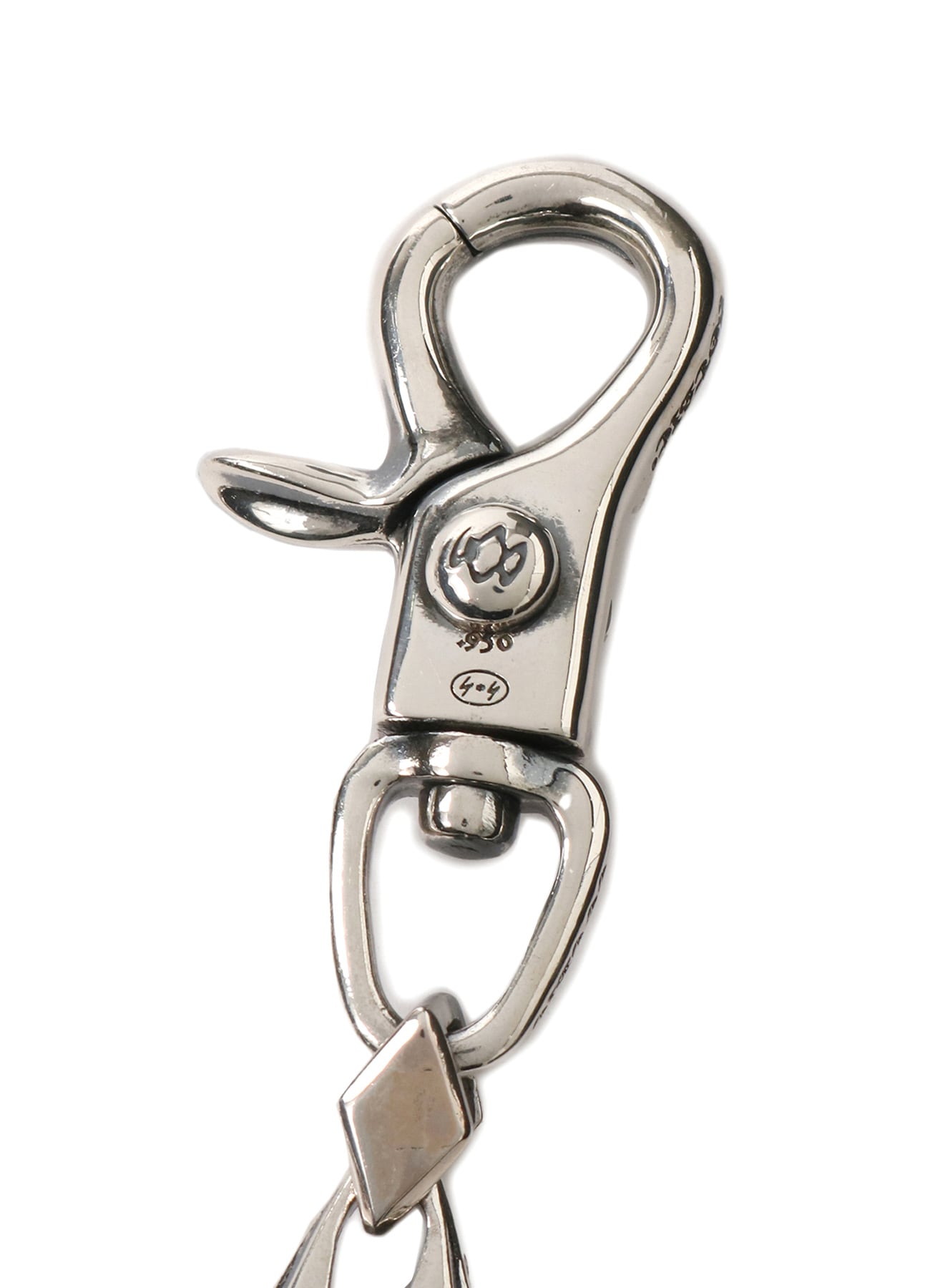 Yohji Yamamoto Silver 950 Double Hook Wallet Chain