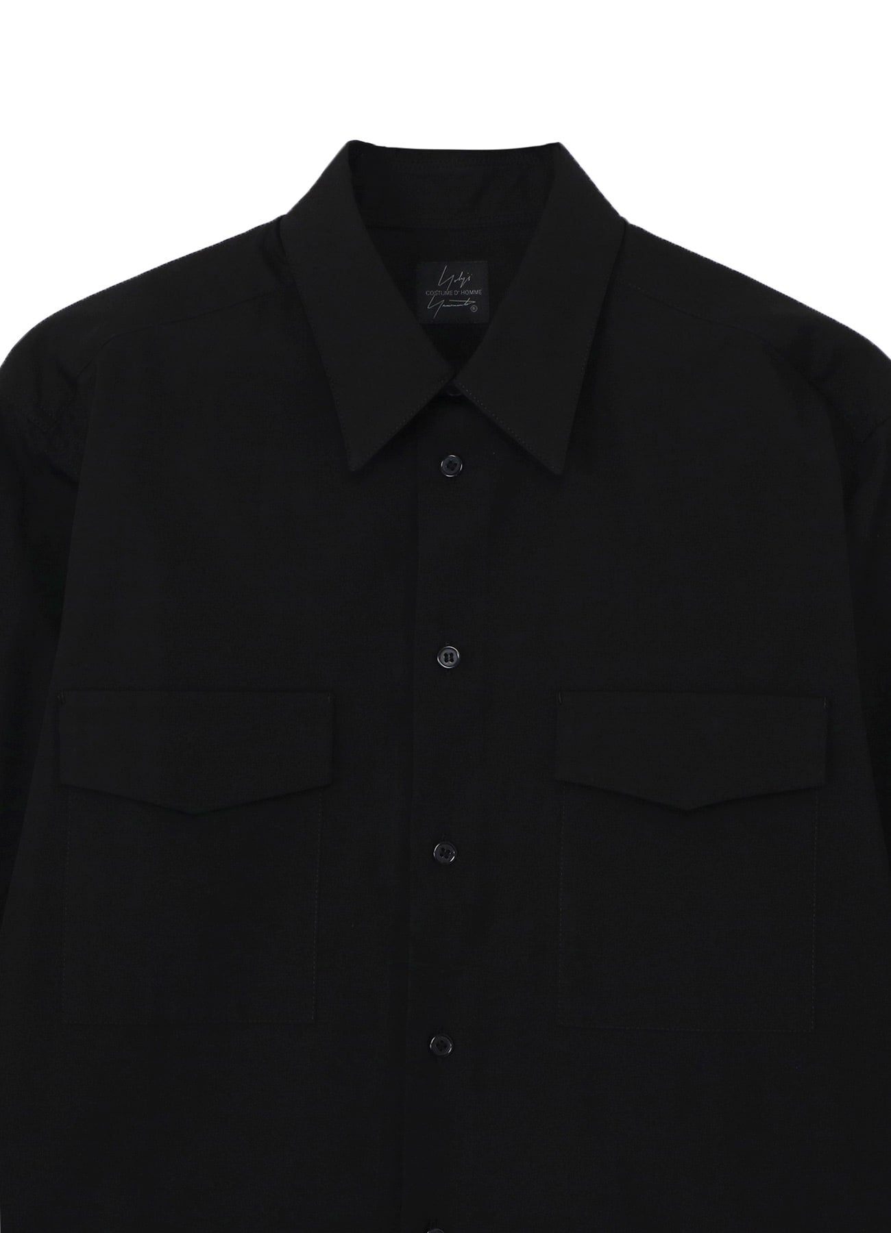 Yohji Yamamoto Flap Blouse Black