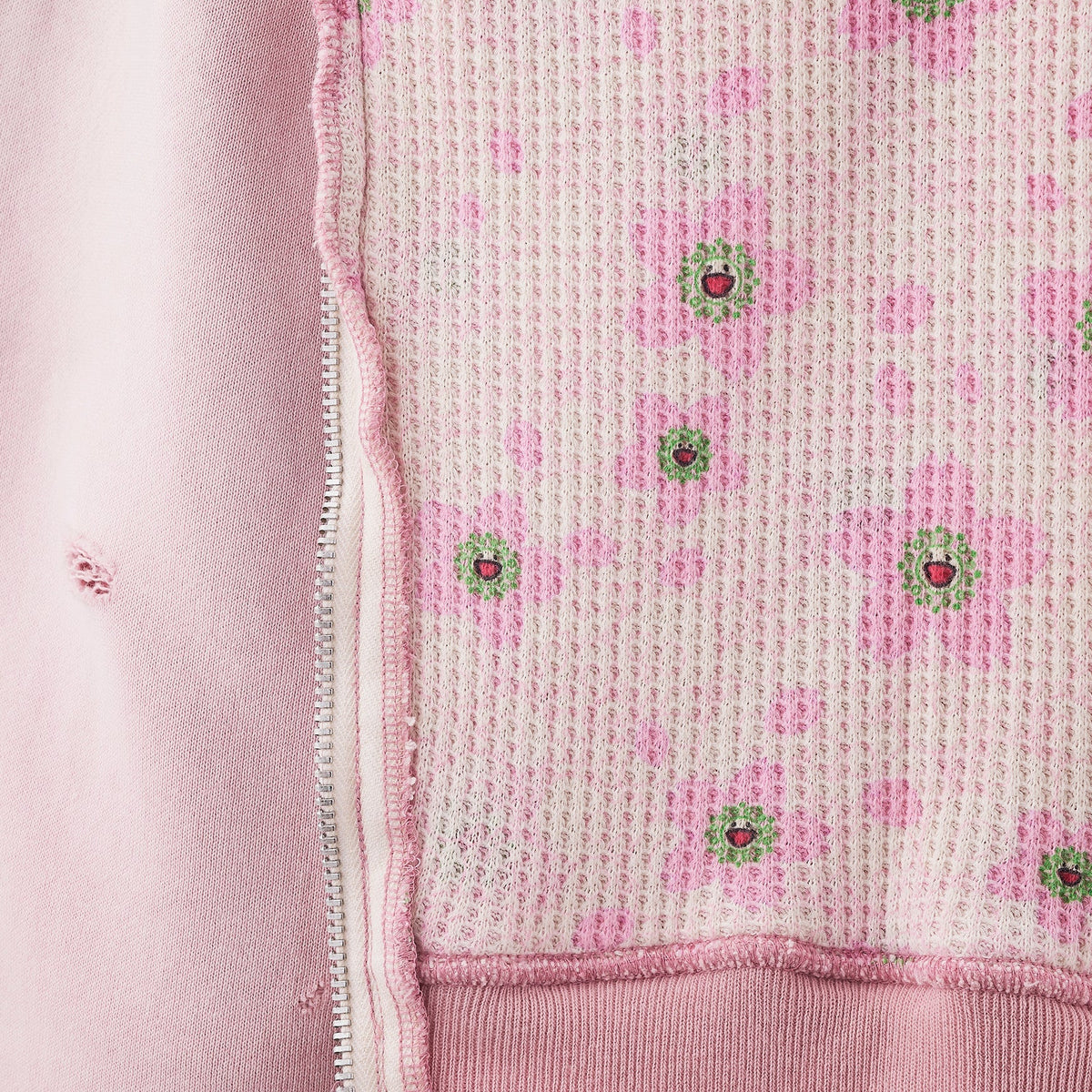 Mononoke・Made x Takashi Murakami Sakura Double Face Zip Hoodie Pink