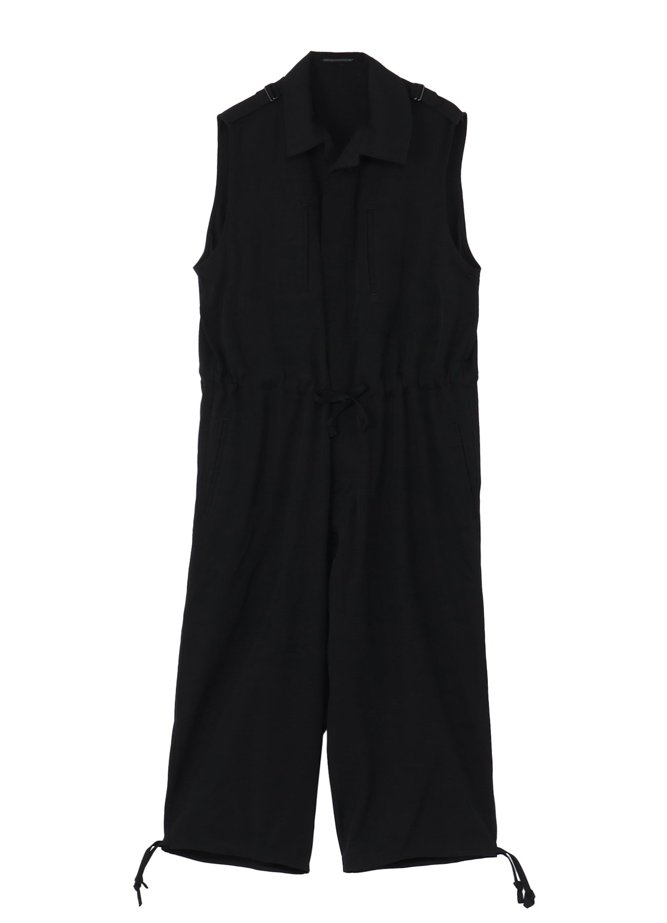 Yohji Yamamoto Wool Gabardine Oepaulet Attached Overalls
