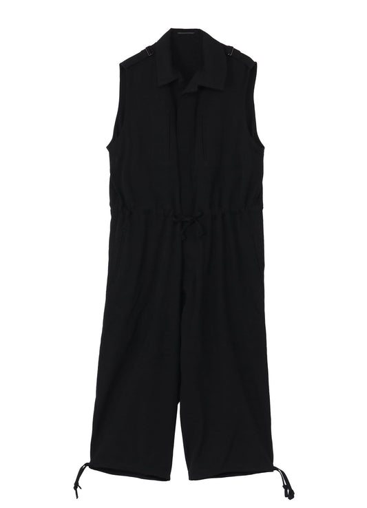 Yohji Yamamoto Wool Gabardine Oepaulet Attached Overalls