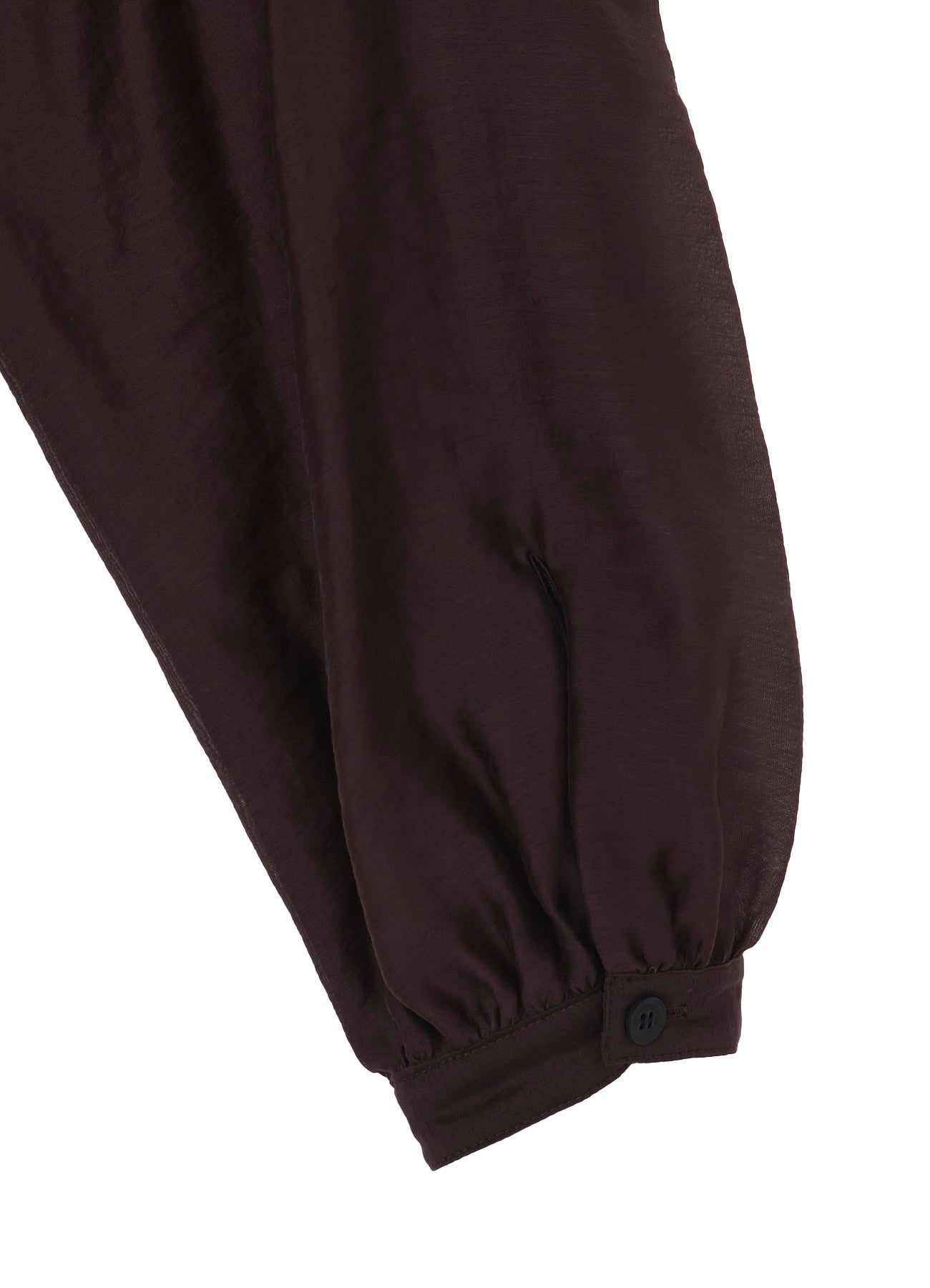 Yohji Yamamoto Lawn Gather Sleeve Stand Blouse