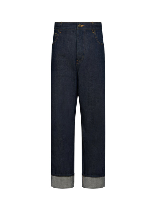 Thom Browne Denim 5-Pockets Trouser in Japanese Selvedge Denim Navy
