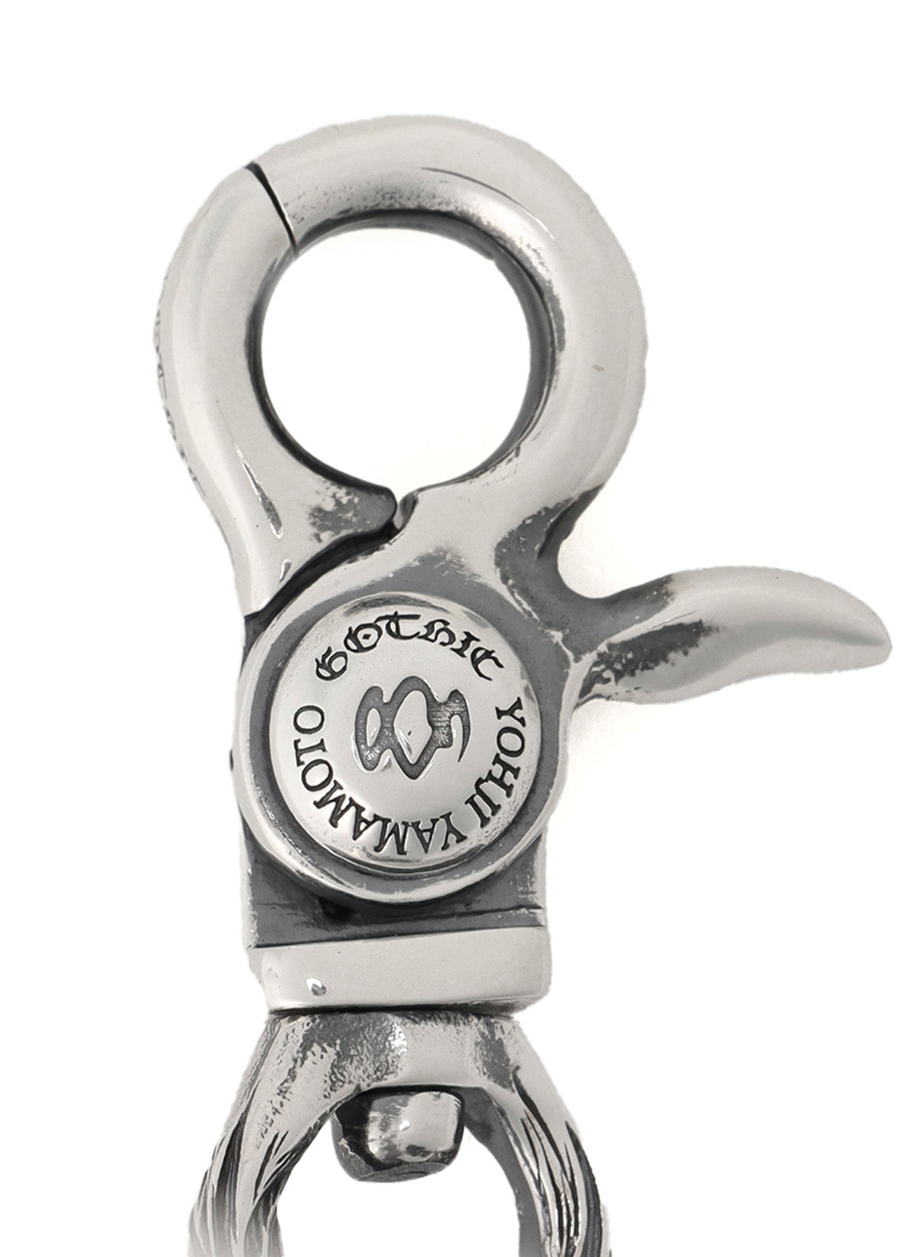 Yohji Yamamoto Silver 950 Wolf Keychain – Mosaique d'Art
