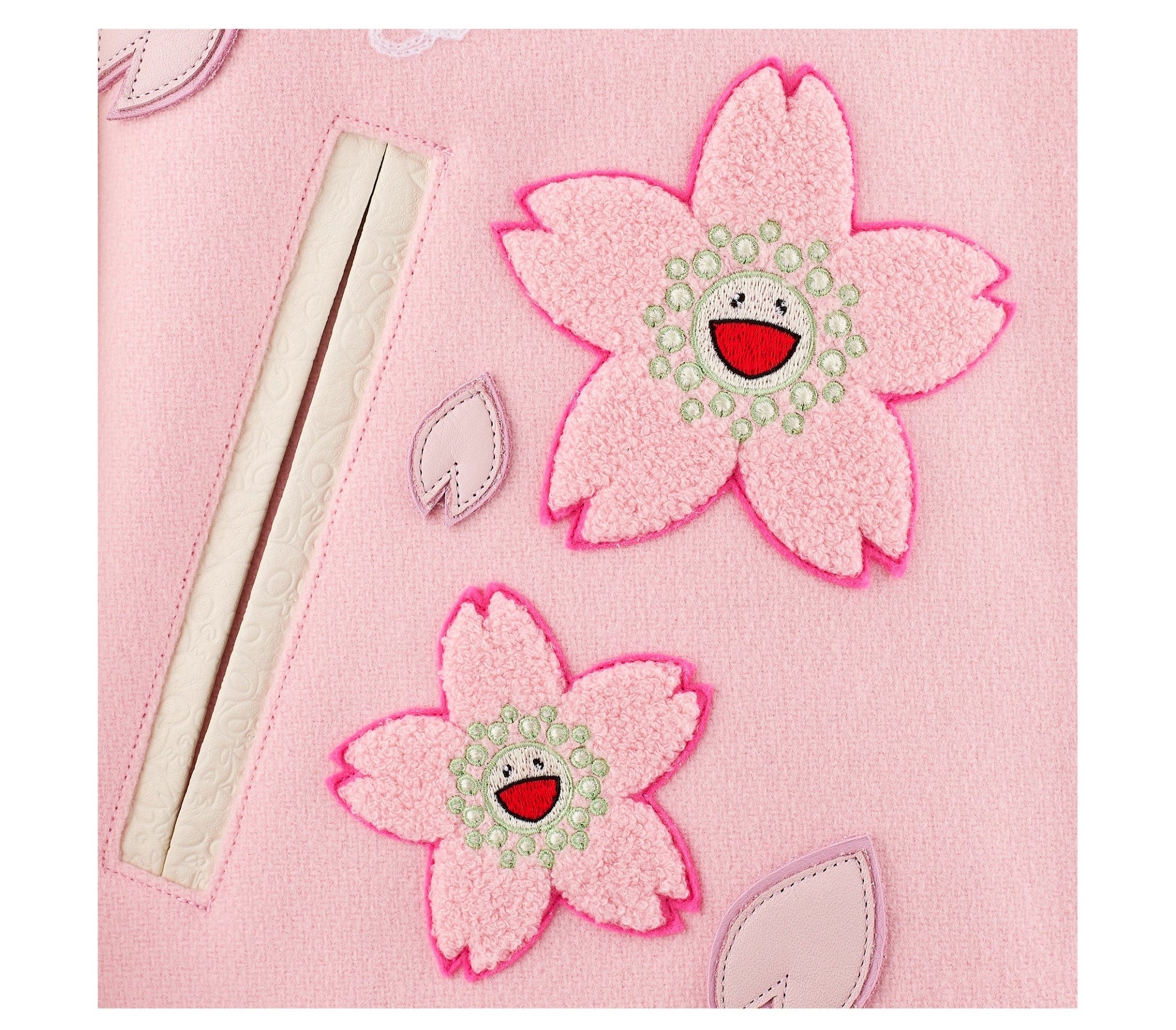 Mononoke・Made x Takashi Murakami Sakura Varsity Jacket Pink