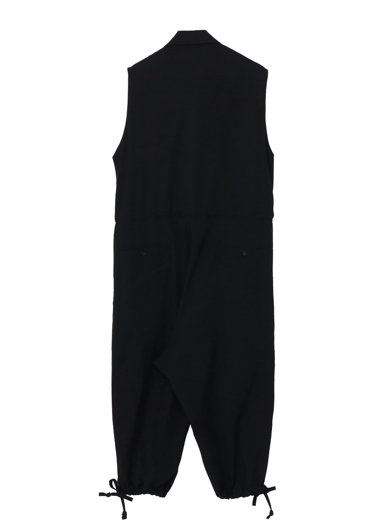 Yohji Yamamoto Wool Gabardine Oepaulet Attached Overalls