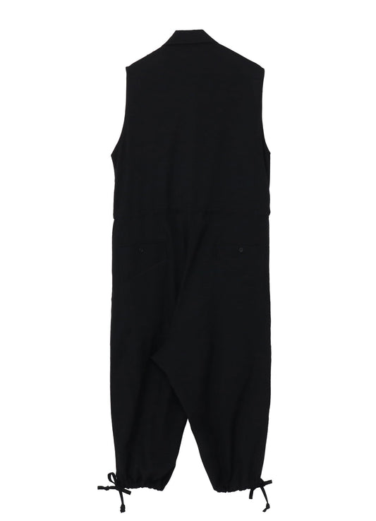 Yohji Yamamoto Wool Gabardine Oepaulet Attached Overalls