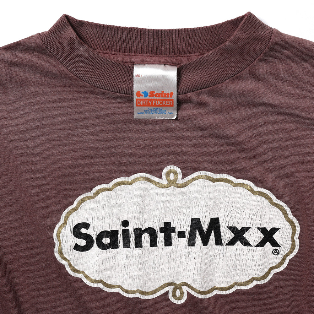 SAINT Mxxxxxx SS T-Shirt Burgundy