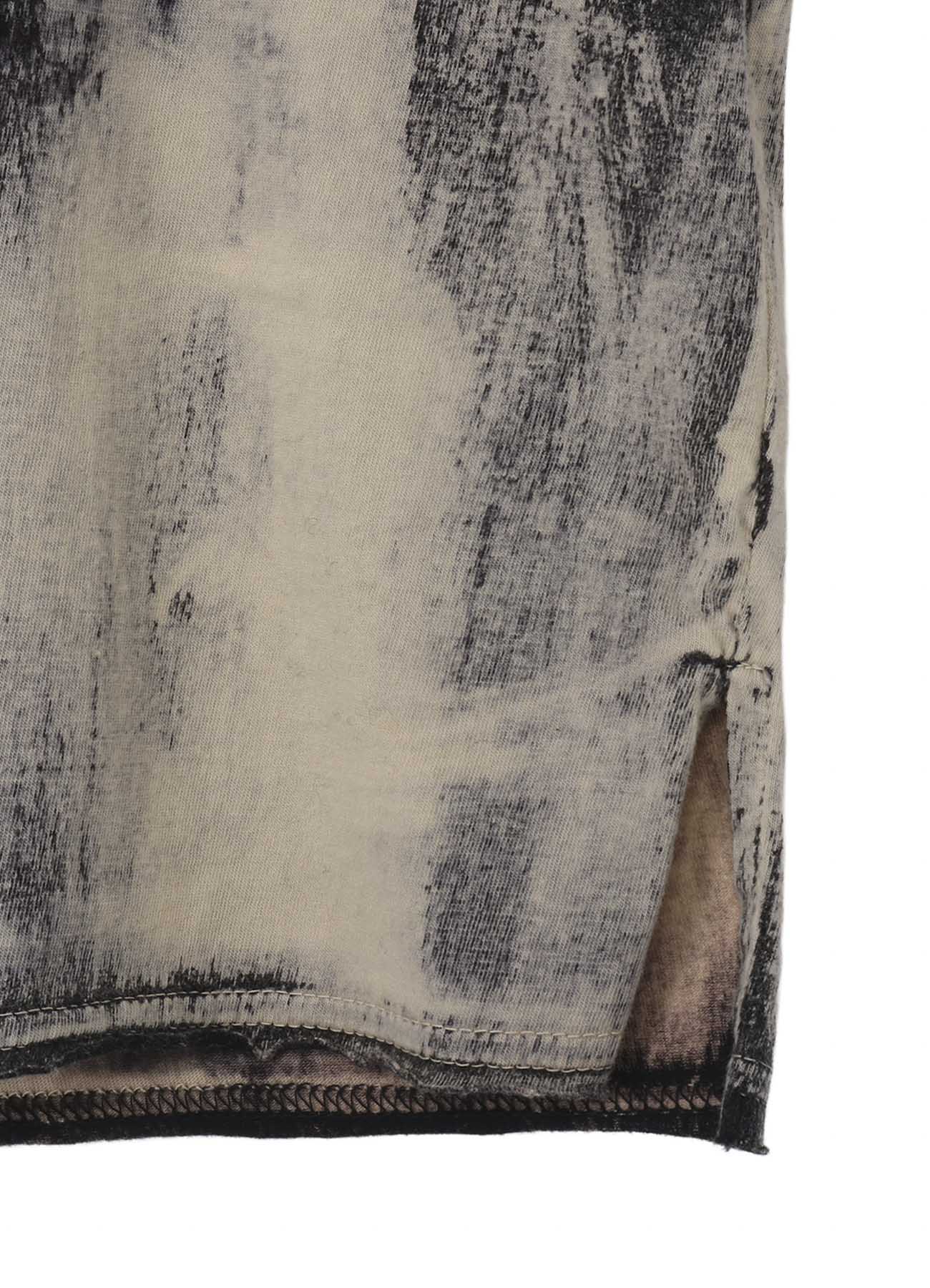 Yohji Yamamoto Discharged Printed Long Sleeve Tee