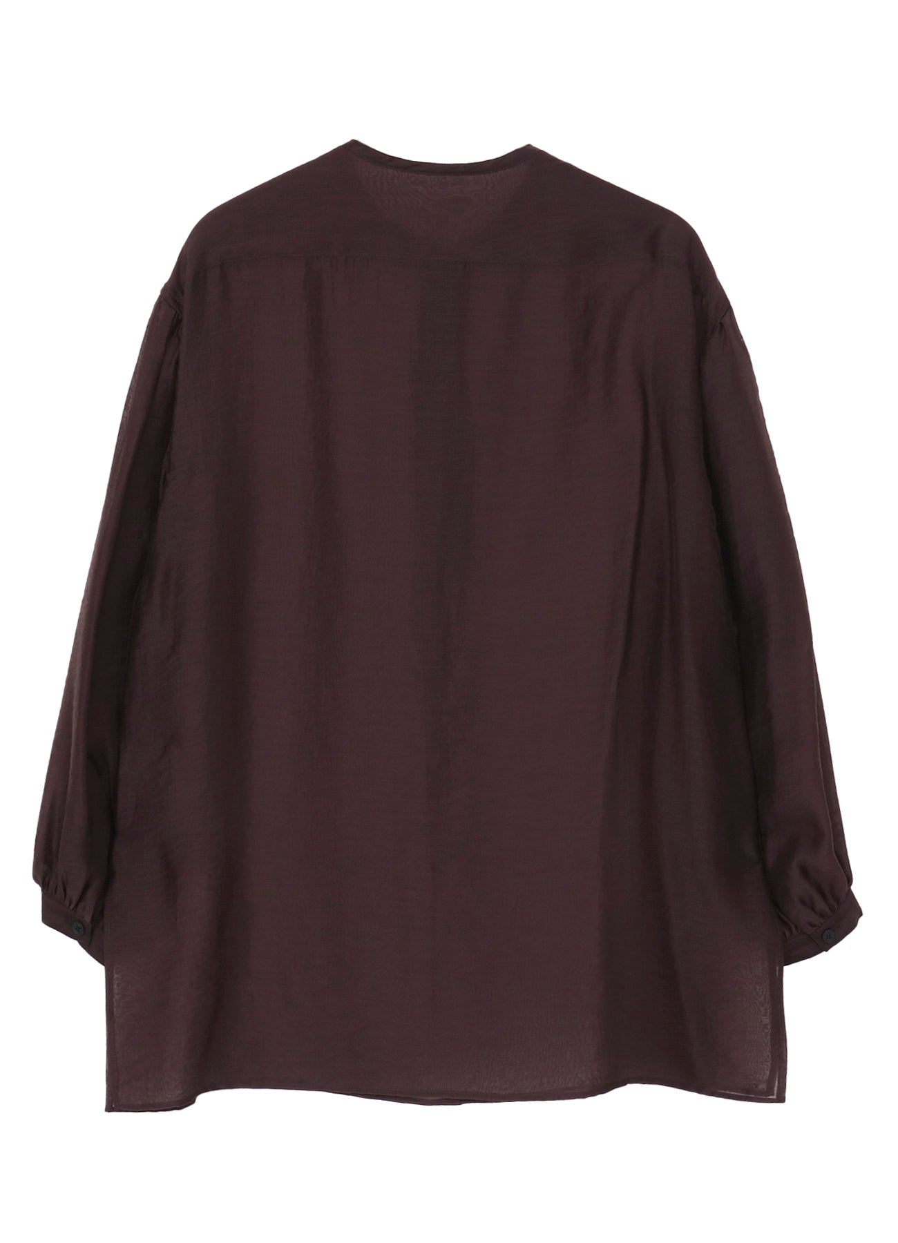 Yohji Yamamoto Lawn Gather Sleeve Stand Blouse