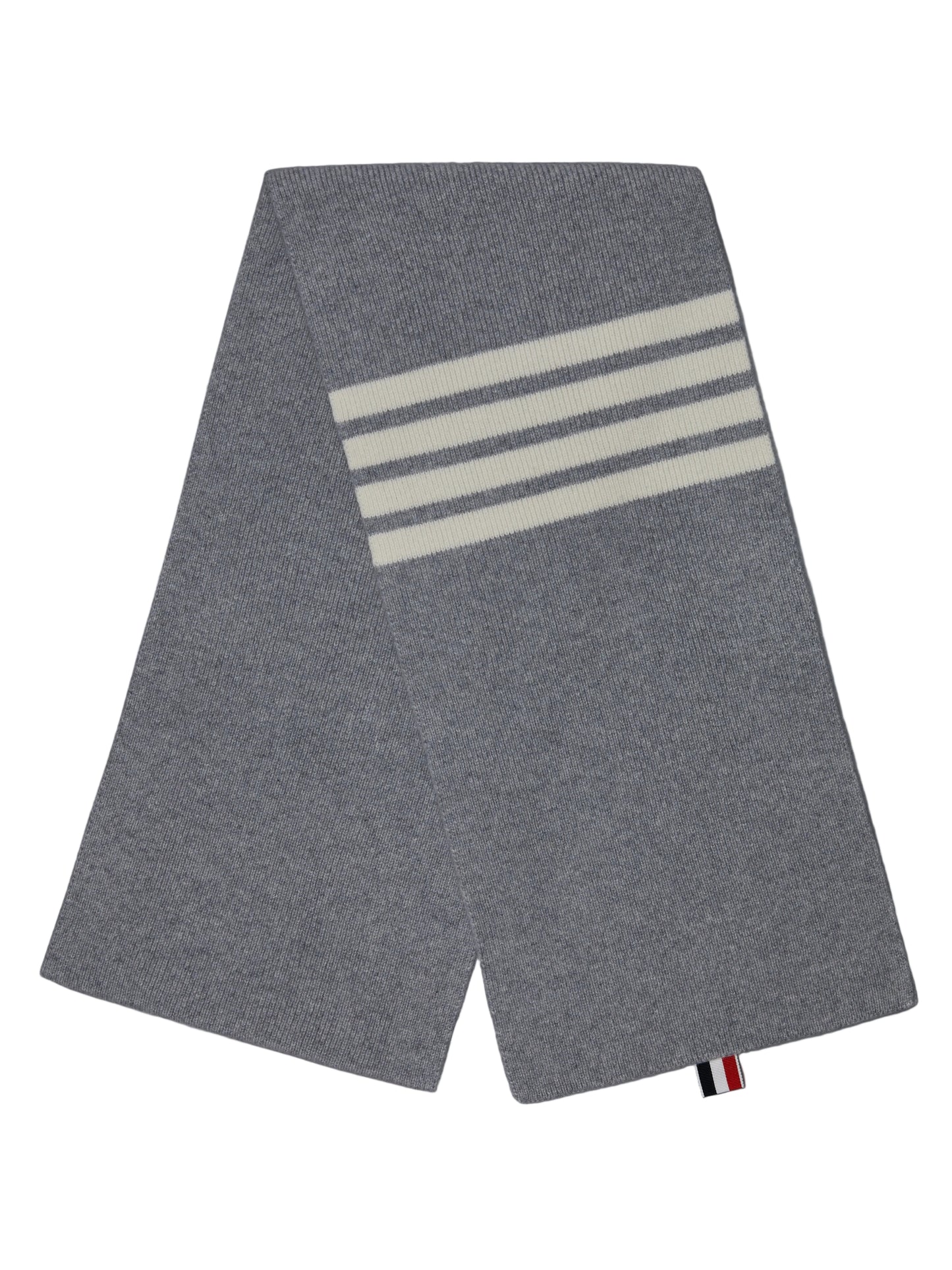 Thom Browne Cashmere Rib 4-Bar Scarf