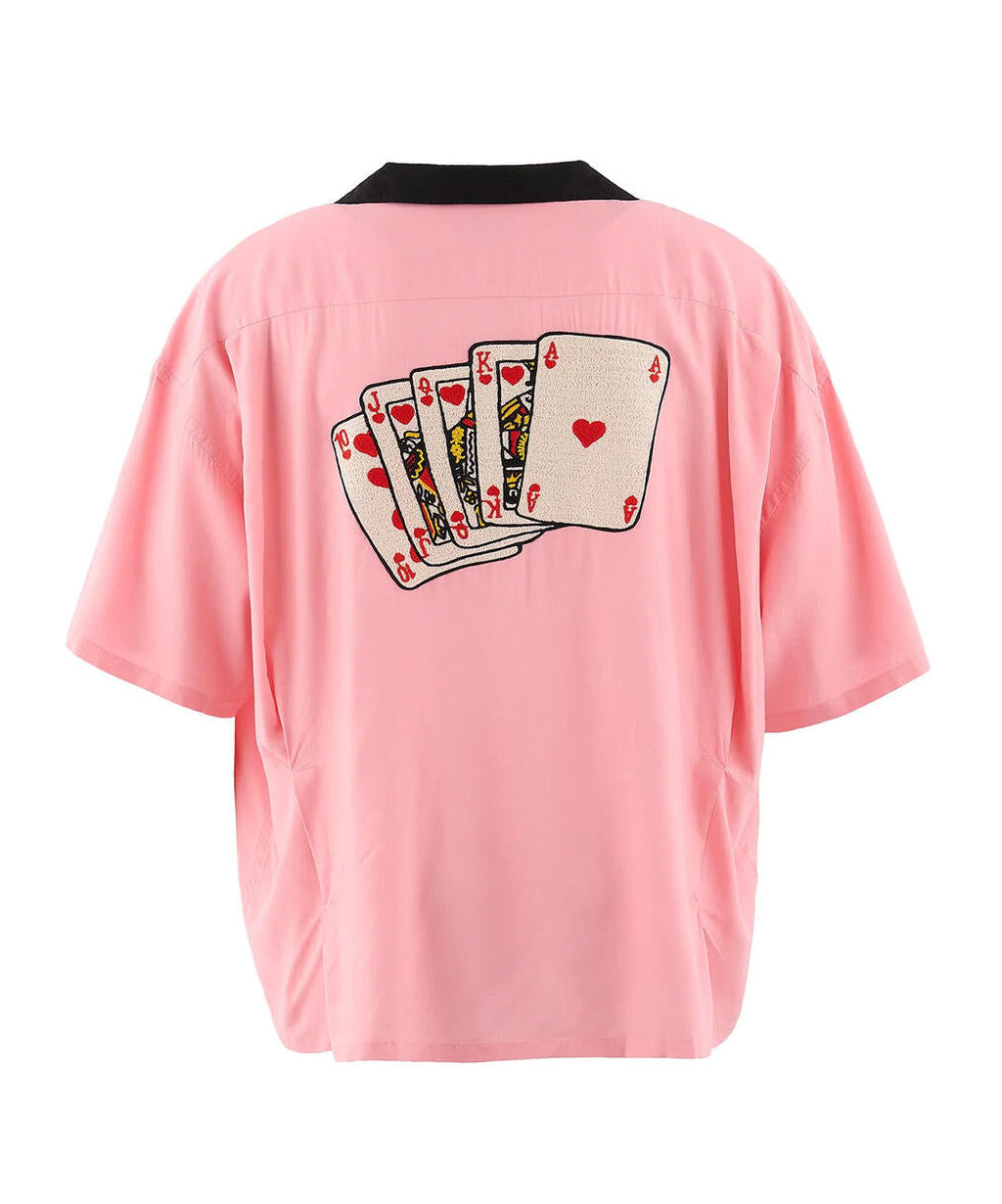 SAINT Mxxxxxx Trump Bowling Shirt Pink