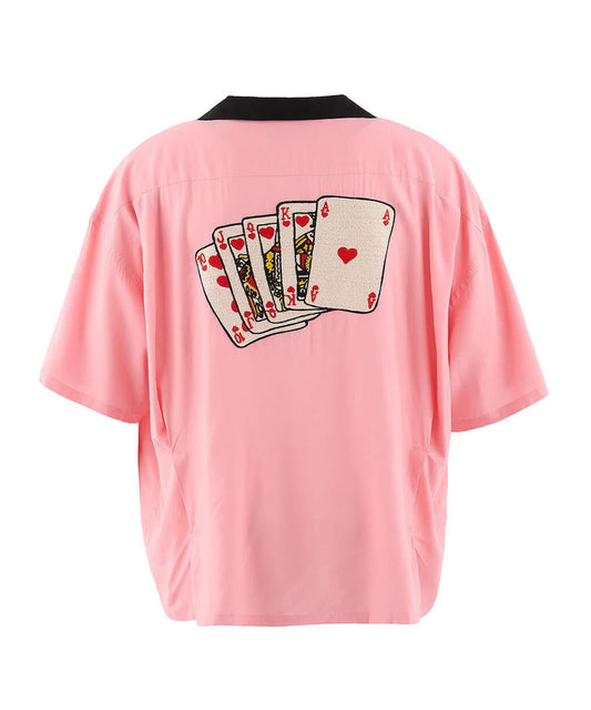SAINT Mxxxxxx Trump Bowling Shirt Pink