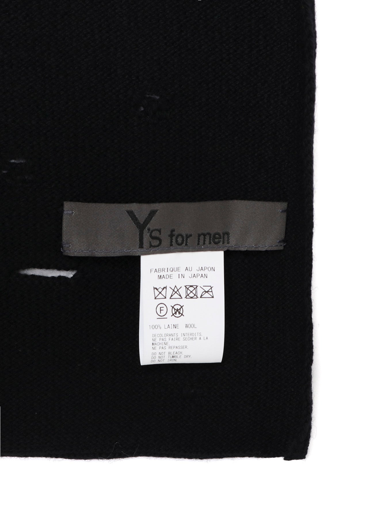 Yohji Yamamoto Damaged Knit Scarf