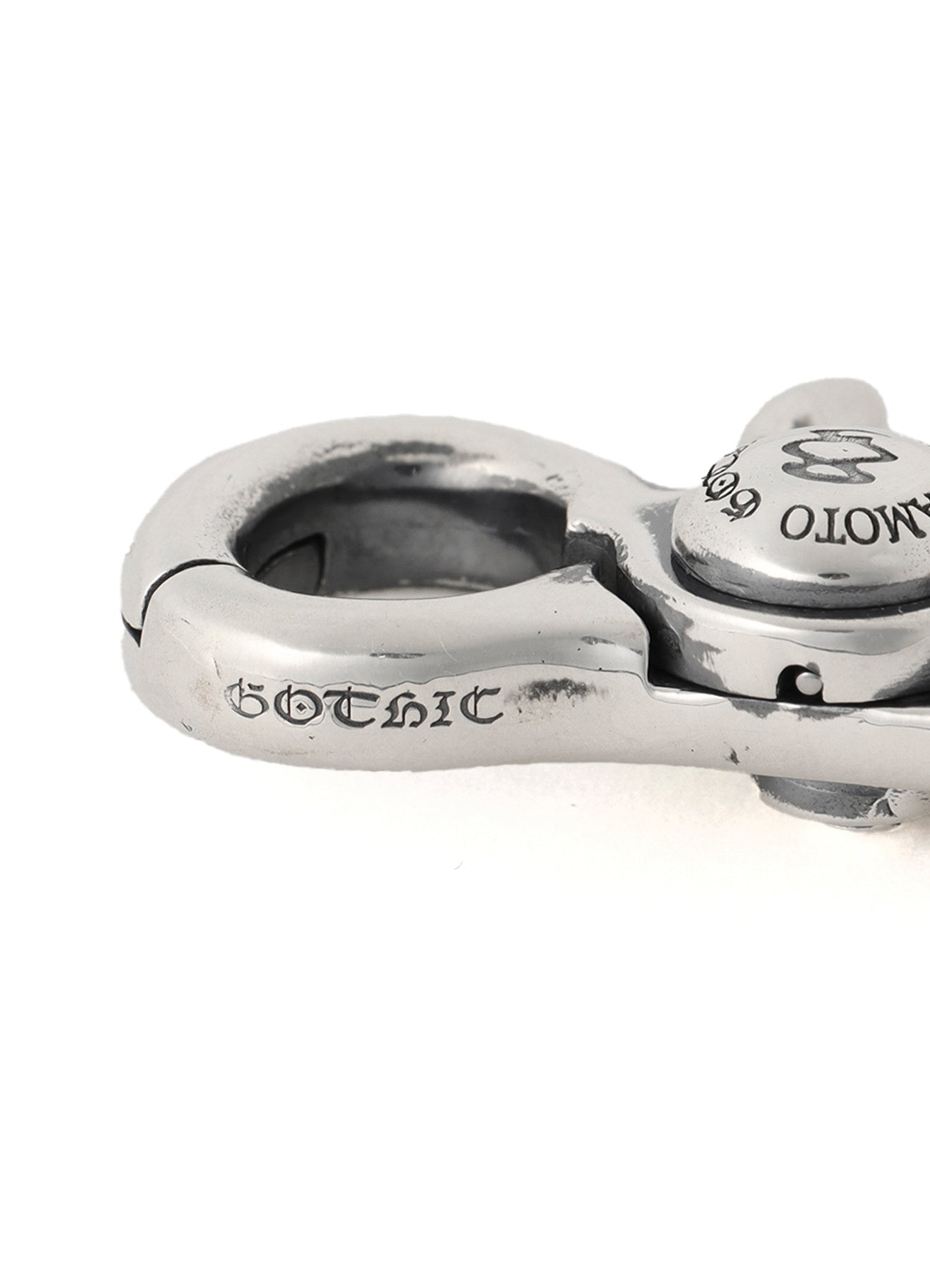 Yohji Yamamoto Silver 950 Wolf Keychain – Mosaique d'Art