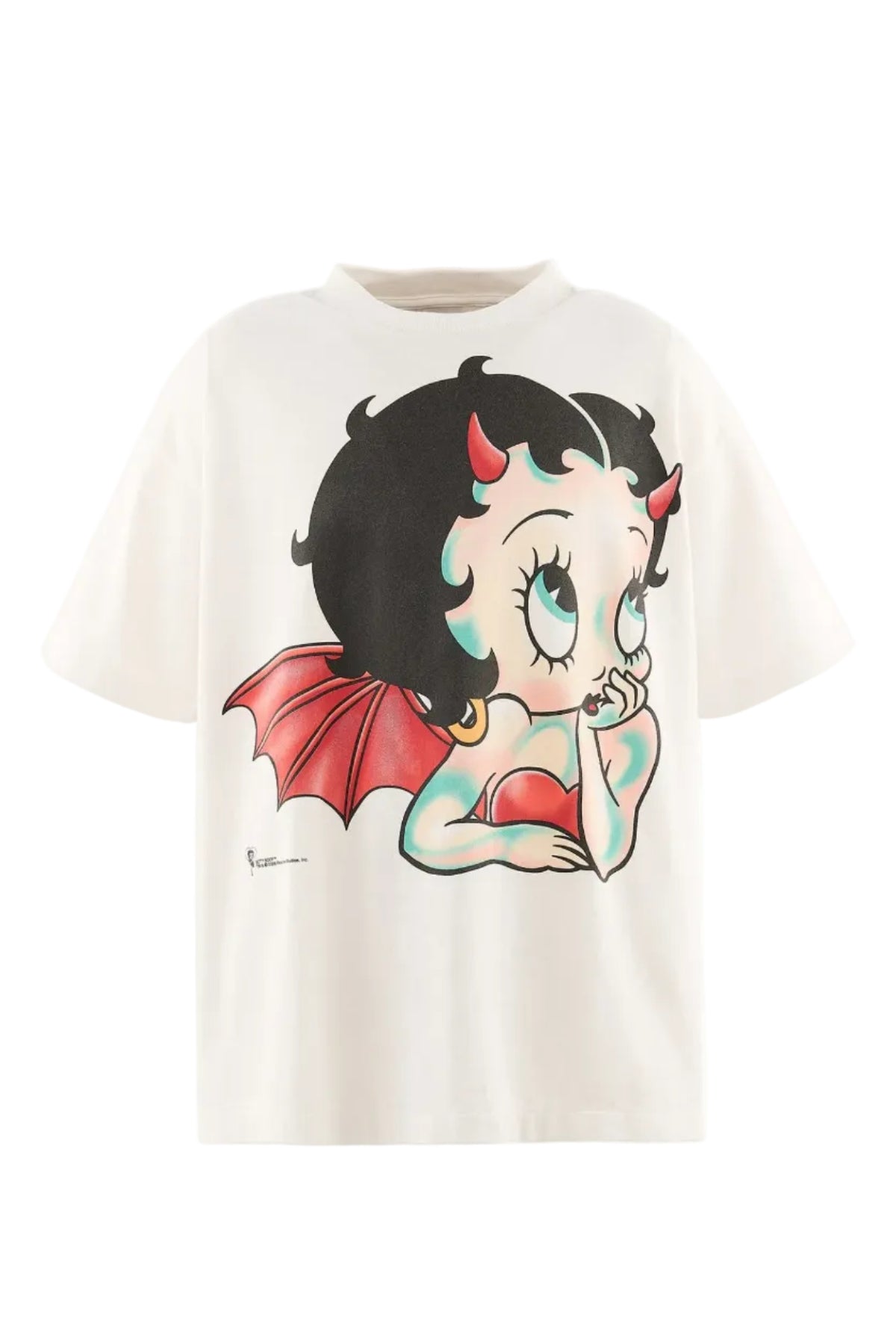 SAINT Mxxxxxx × Betty Boop™ BTY Devil T-Shirt White