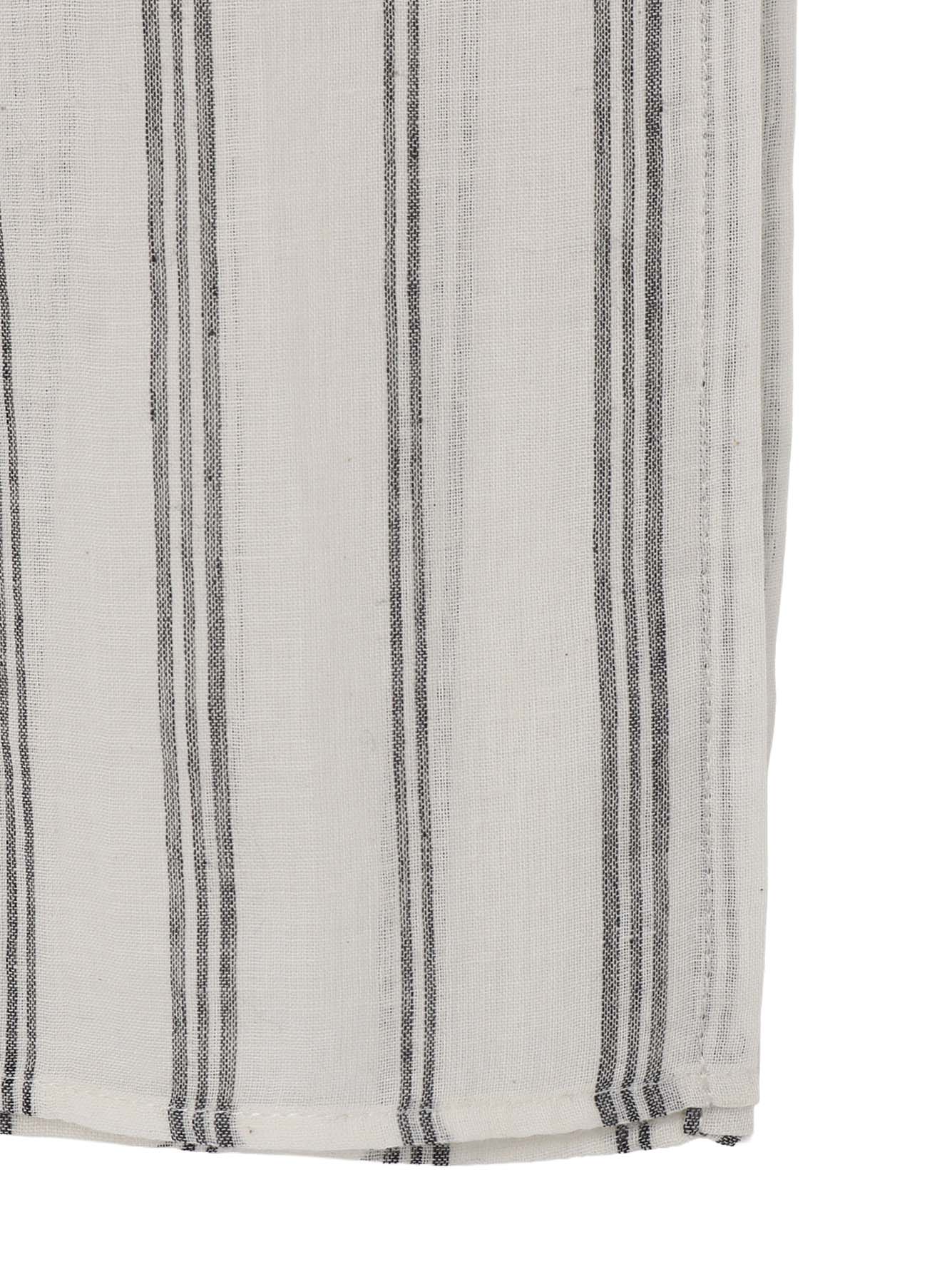 Yohji Yamamoto Khadi Stripe Short Sleeve Blouse
