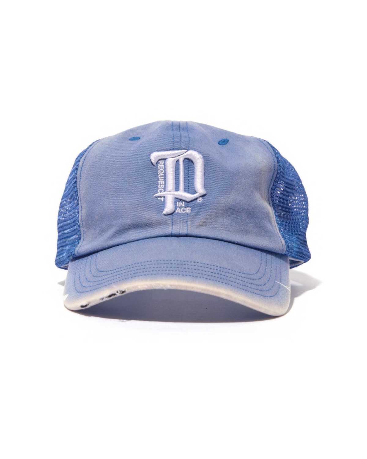Paly Hollywood RI'P' Baseball Hat Blue trucker – front