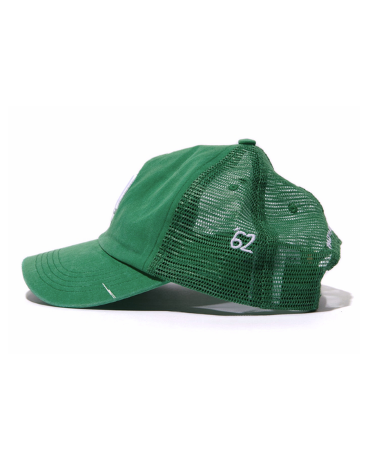 Paly Hollywood RI'P' Baseball Hat Green trucker – back