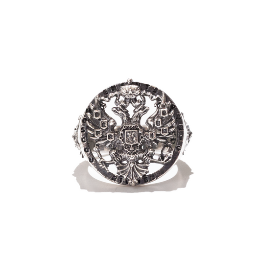 Enfants Riches Déprimés L'Aigle Russe Ring in antiqued sterling silver