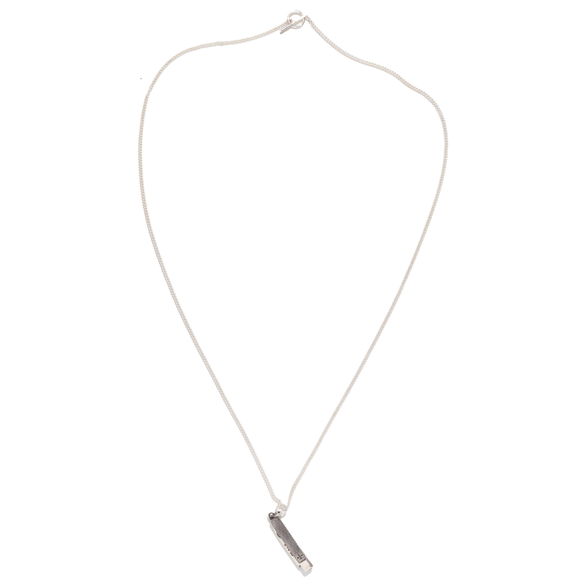 Enfants Riches Déprimés Knife Necklace in antique sterling silver