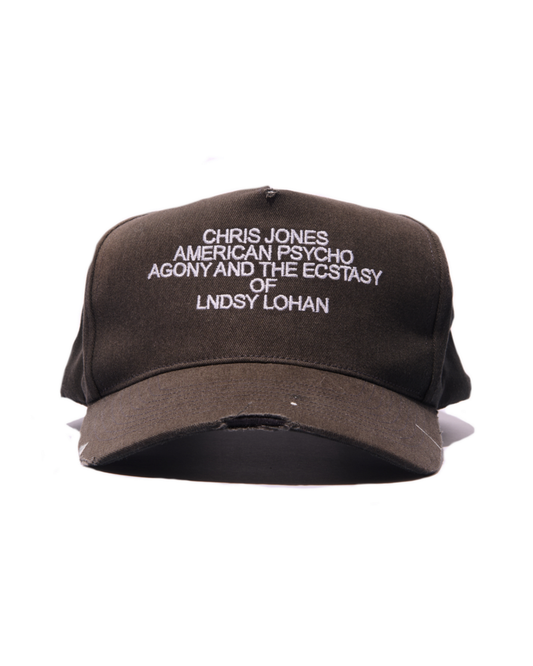 Paly Hollywood Agony Ecstasy Trucker Black sun faded hat – front