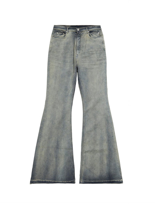 Rick Owens DRKSHDW Bolan Bootcut Jeans in Sky Stretch Denim