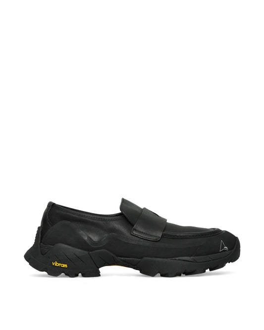 ROA Black Loafer Low-top Shoes