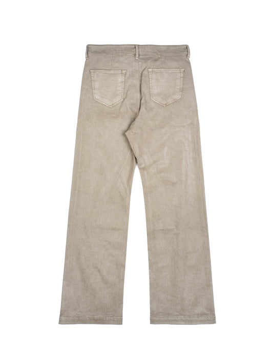 Rick Owens DRKSHDW Geth Jeans in Pearl Overdyed Foil Stretch Denim