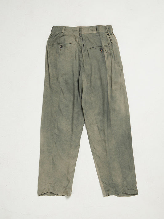 Ziggy Chen Front Pleats Tapered Long Trousers