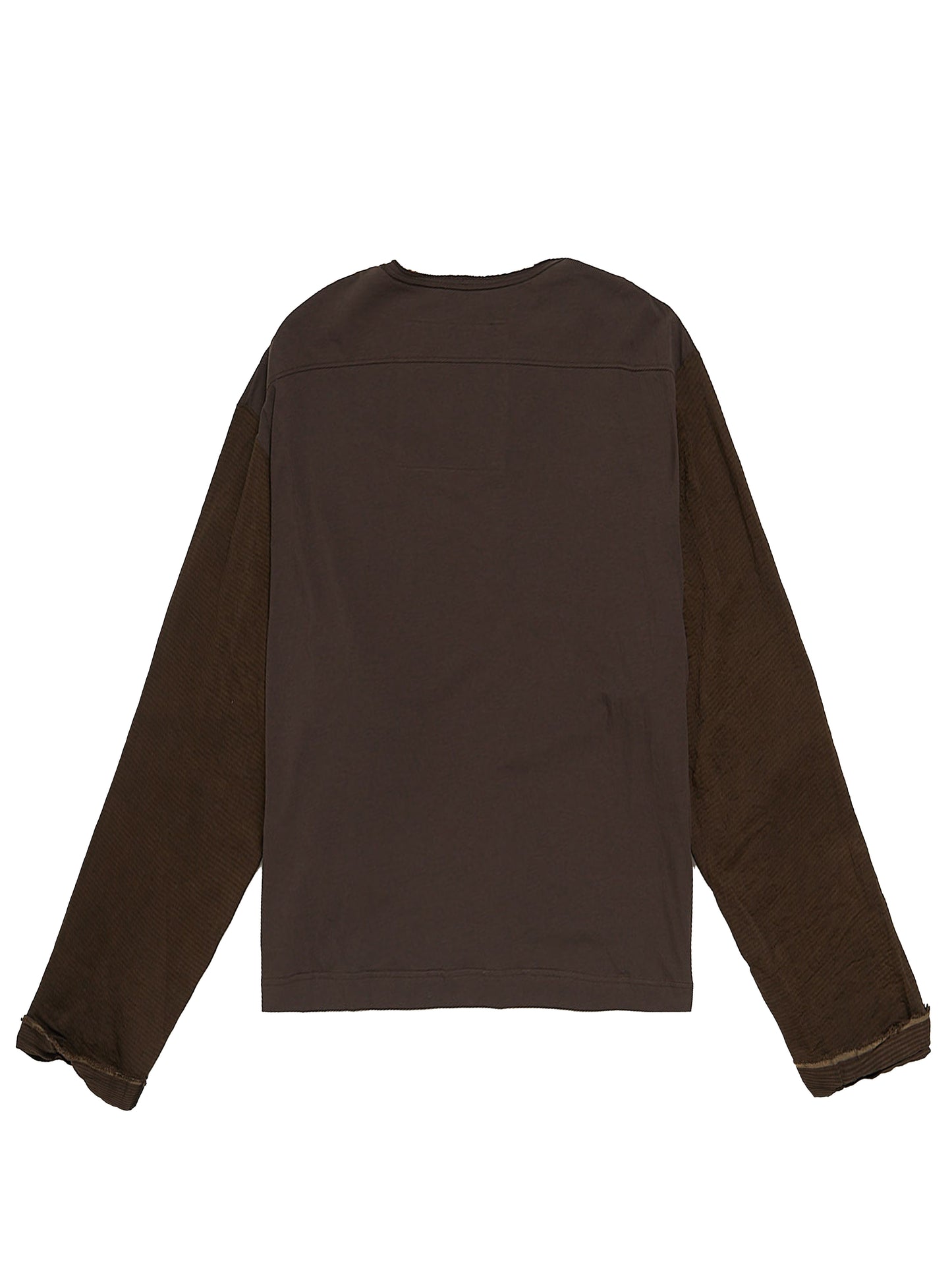 Ziggy Chen Collaged Wide Sleeves LS Tee