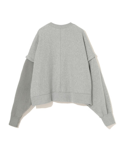 Undercover Grey Printed Sweatshirt With Detachable Sleeves