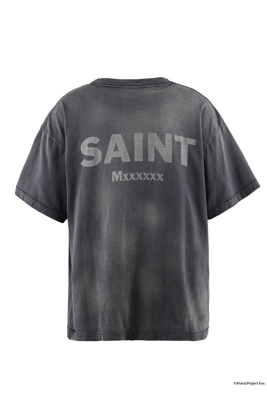 Saint Michael Neon Genesis Black T-shirt