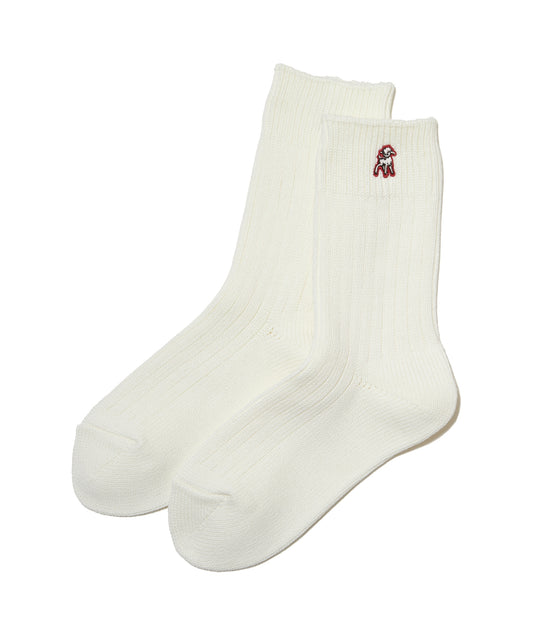 Undercover the Shepherd White Logo Socks