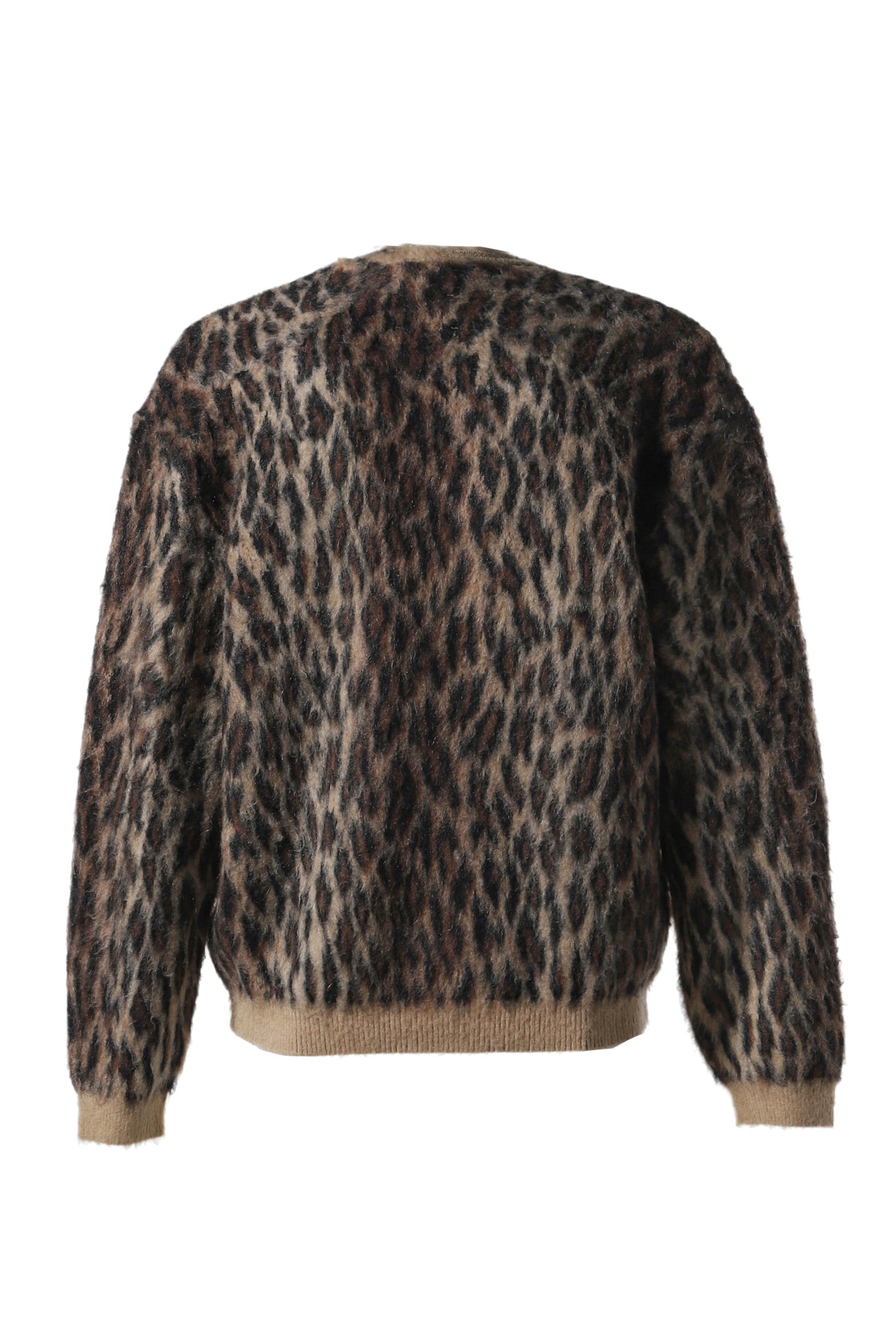 Saint Michael Mohair Leopard Cardigan