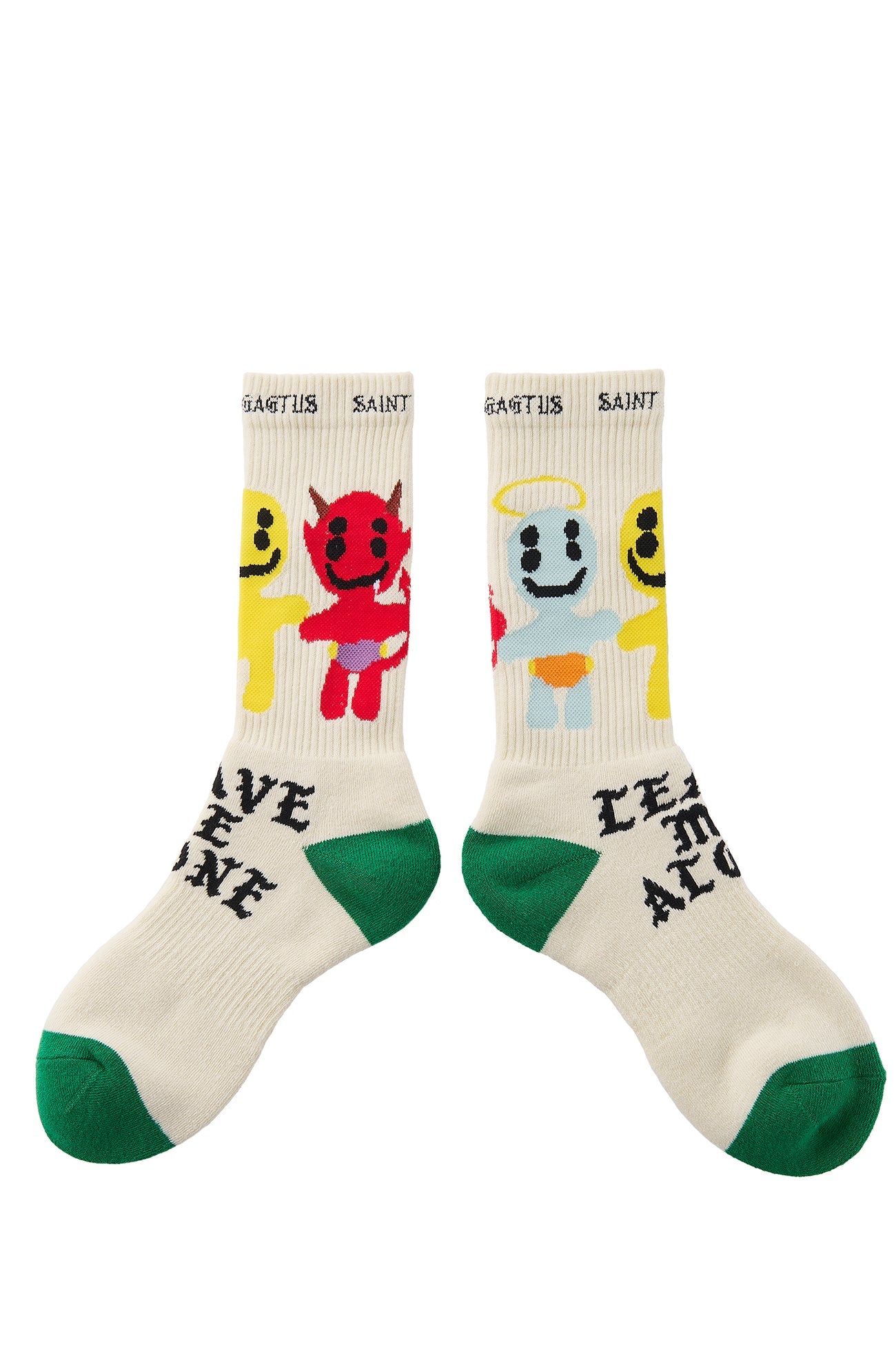 Saint Michael Born x Cactus Plant Flea Market Ecru Socks