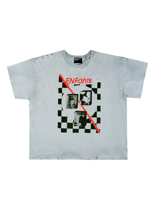 Enfants Riches Deprimes Checkerd Fan Zine T-Shirt