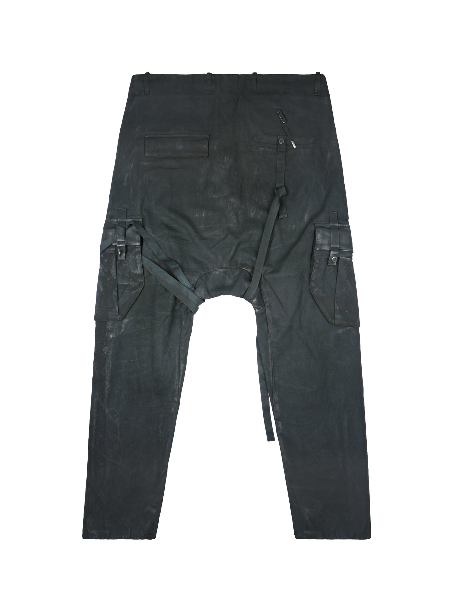 Boris Bidjan Saberi P36 Black Vinyl Coated Pants