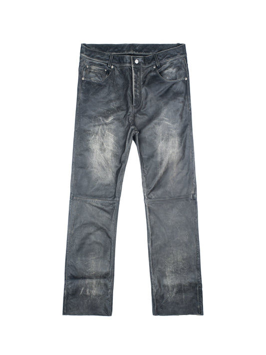 Enfants Riches Deprimes Repaired Leather Flare Jeans