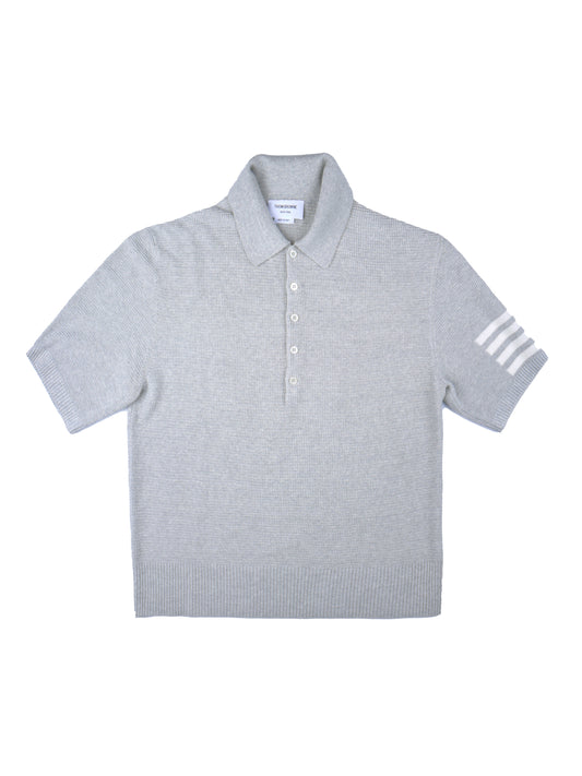 Thom Browne Relaxed Fit Polo In Linen Cotton