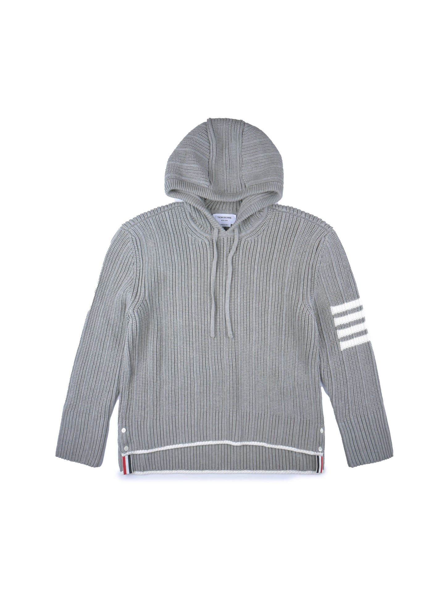 Thom Browne Variegated Cardigan Stitch Hoodie Pullover