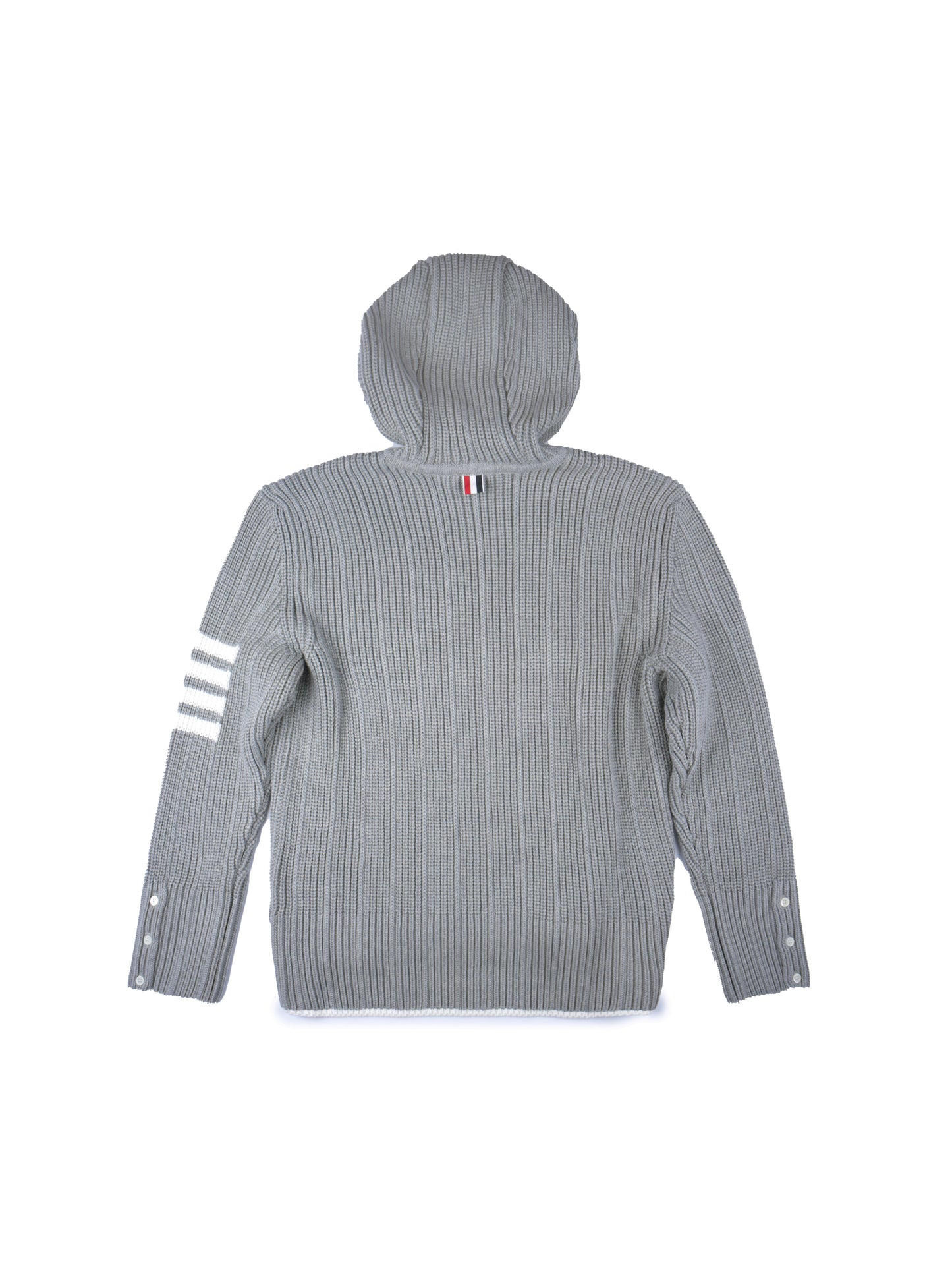 Thom Browne Variegated Cardigan Stitch Hoodie Pullover