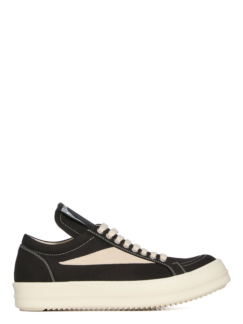 Rick Owens DRKSHDW Hollywood Vintage Sneaks in Black and Milk