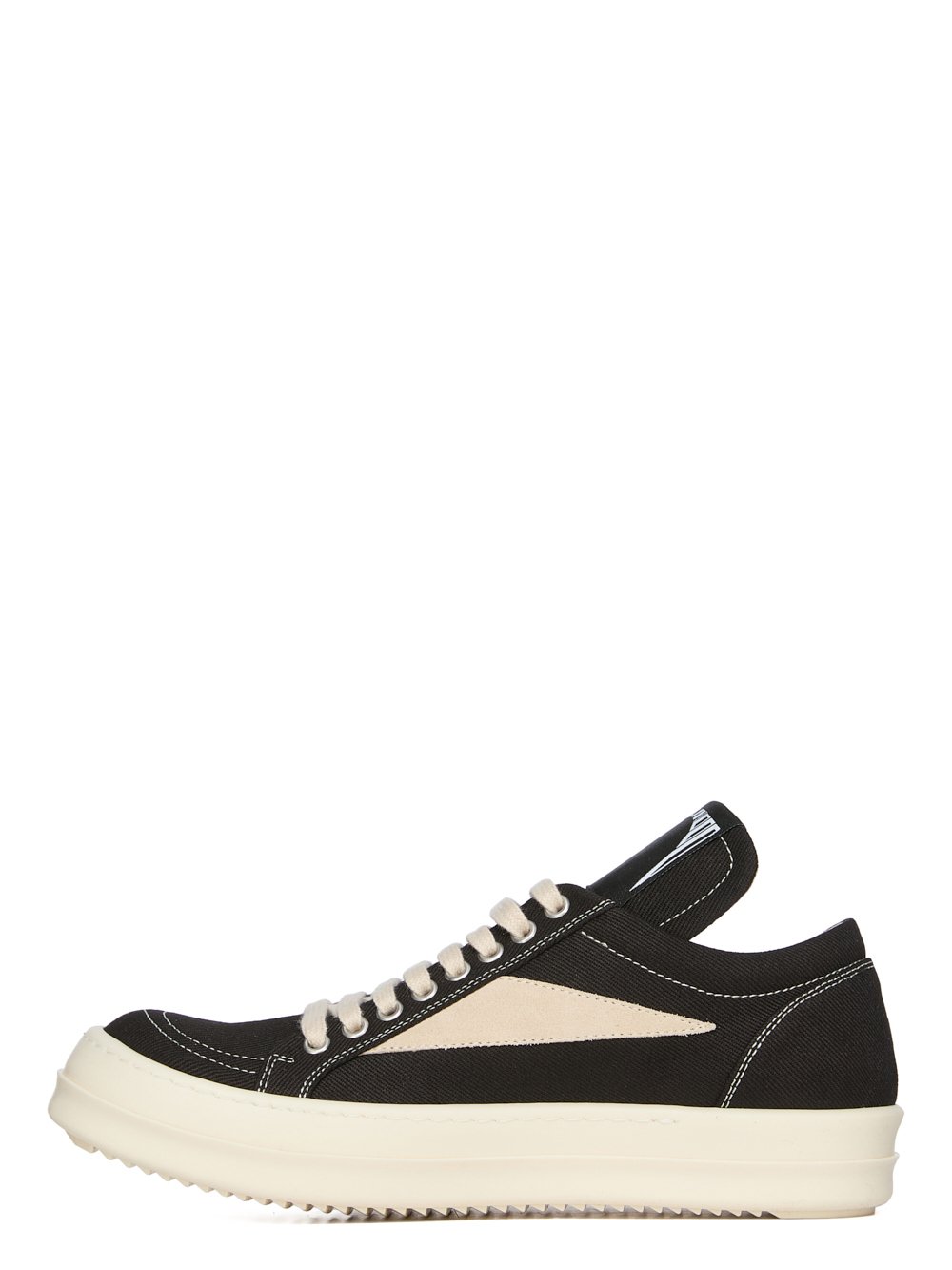 Rick Owens DRKSHDW Hollywood Vintage Sneaks in Black and Milk